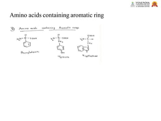 Amino acids containing aromatic ring
 