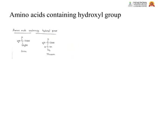 Amino acids containing hydroxyl group
 