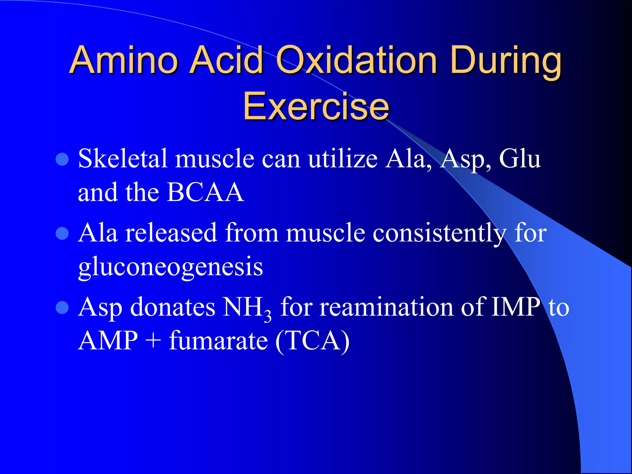 Protein and amino acid metabolism | PPTX