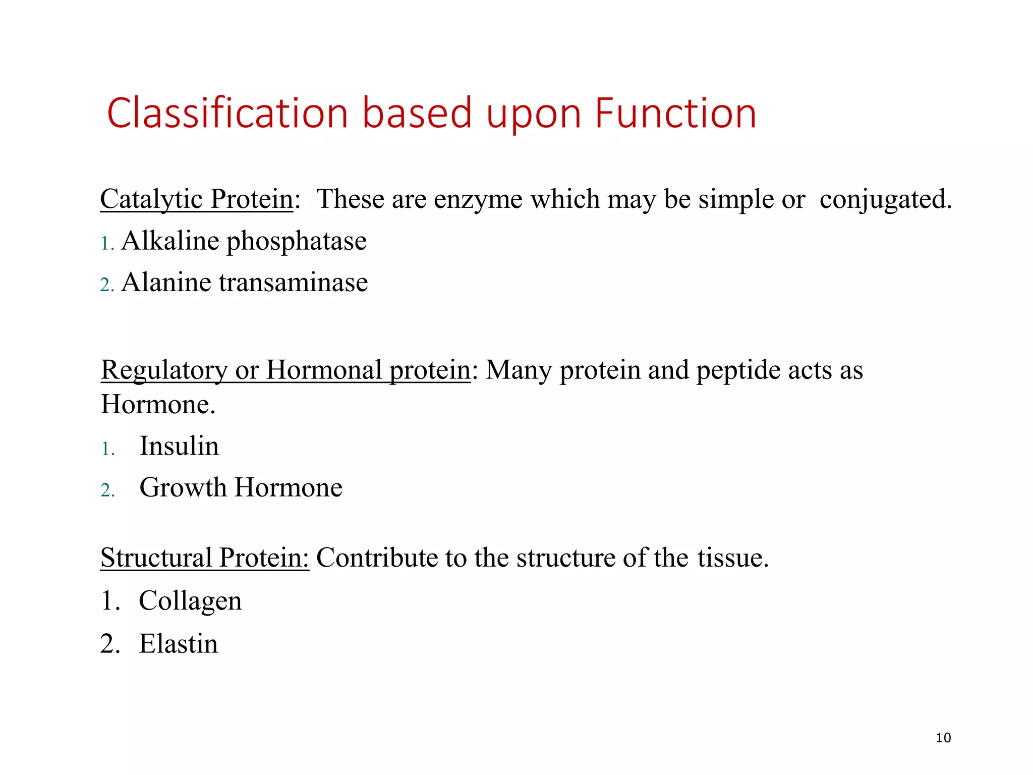 Protein and its classification | PPT
