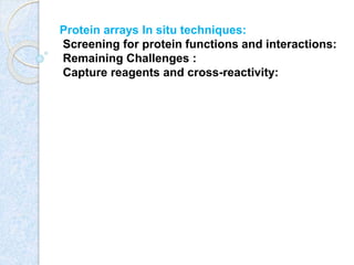 Protein array, protein chip by kk sahu sir | PPTX | Genetics | Science