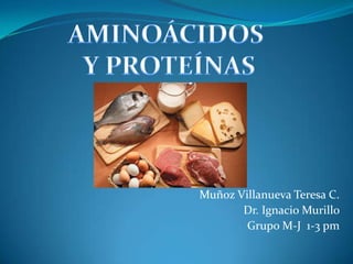Muñoz Villanueva Teresa C.
Dr. Ignacio Murillo
Grupo M-J 1-3 pm

 