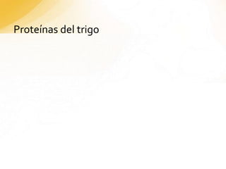 Proteínas del trigo
 