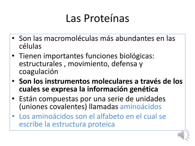 PROTEINAS_ presentacion clase biologia celular | PPTX