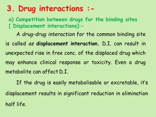 Protein binding of drugs | PPTX