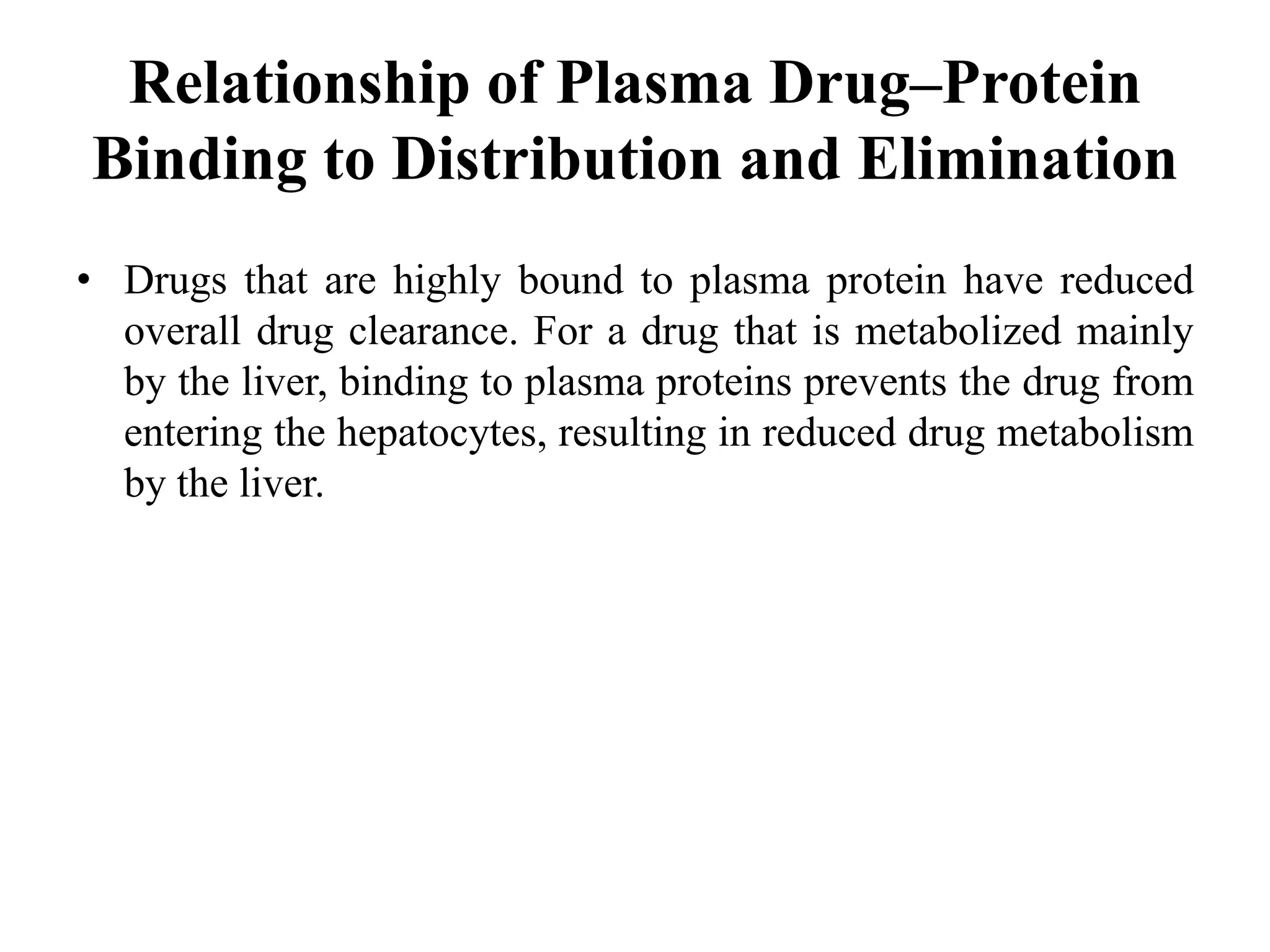 Protein binding of drugs | PPTX