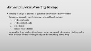 Protein binding interactions | PPTX