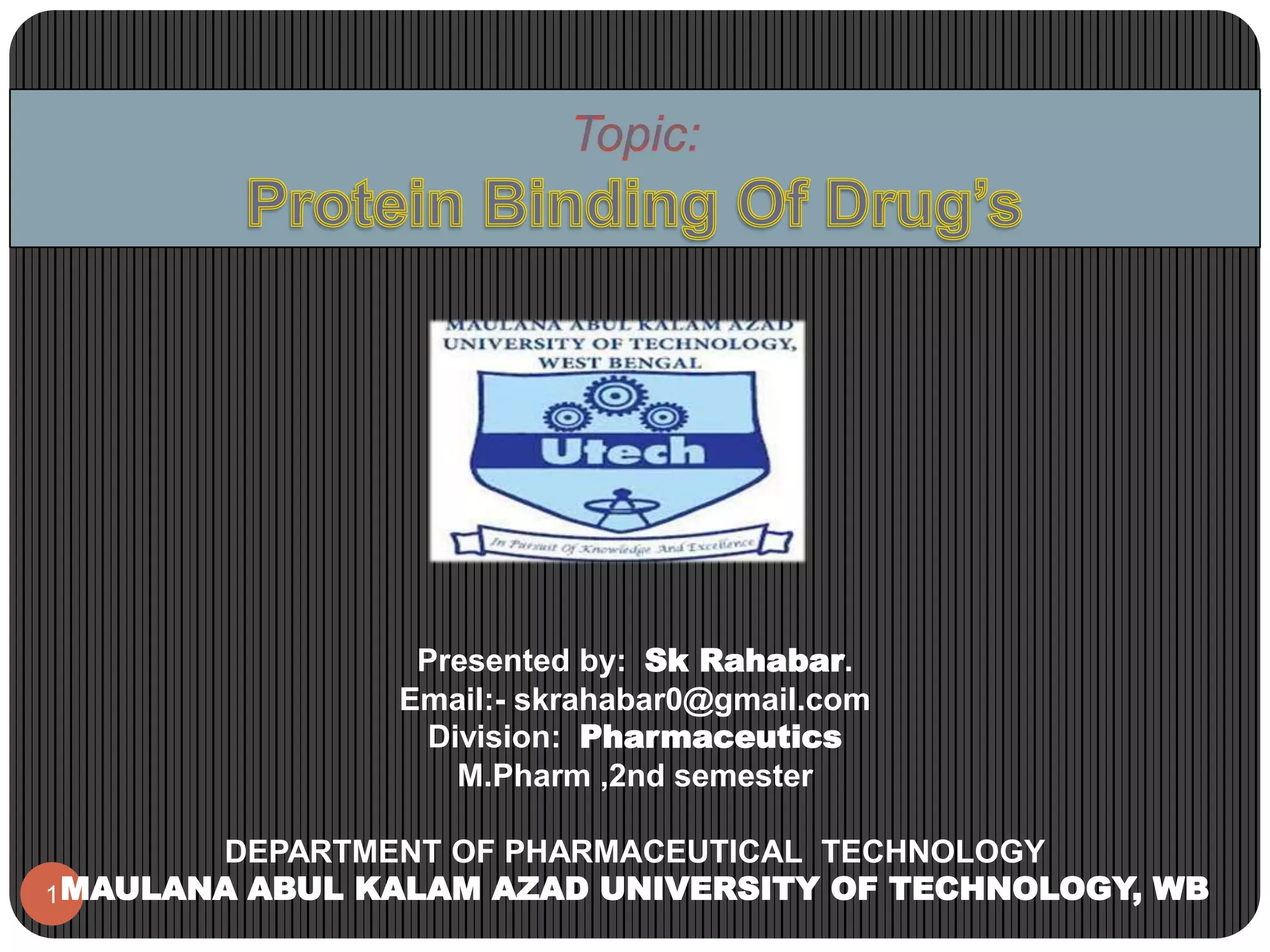 Protein Binding Of Drug.pptx