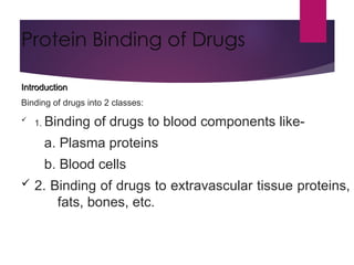 Protein binding ppt ... Biopharmaceutics final.ppt