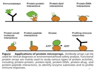 Protein array, types and application | PPTX