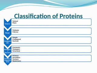 protein classification and levels.pptx.biochem | PPTX