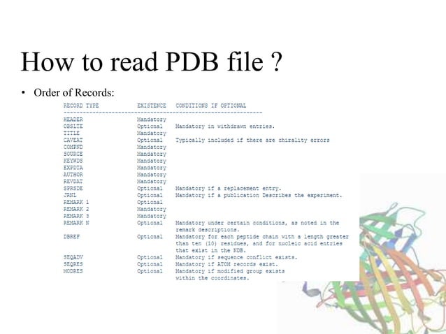 Protein data bank | PPTX