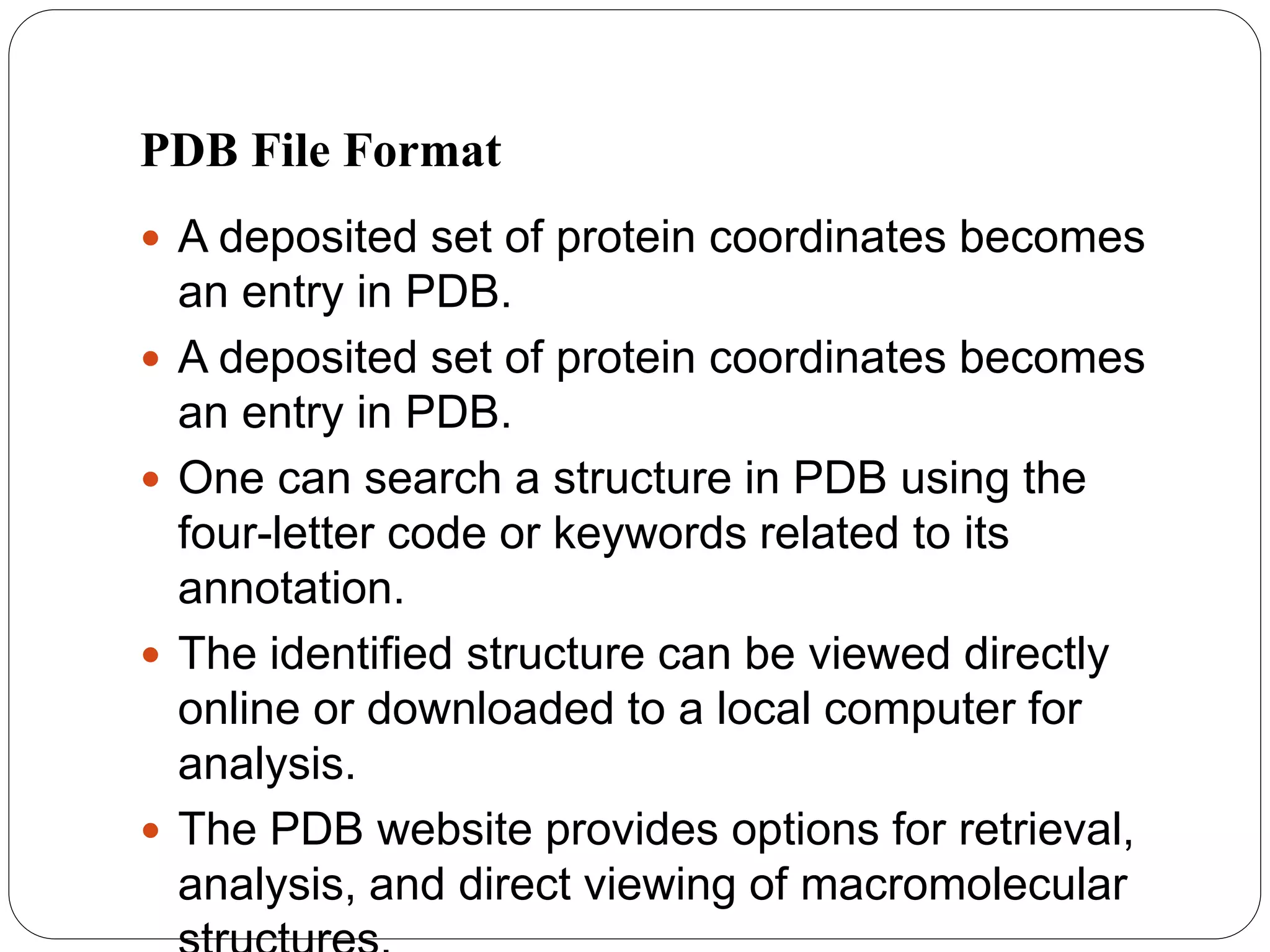 Protein data bank
