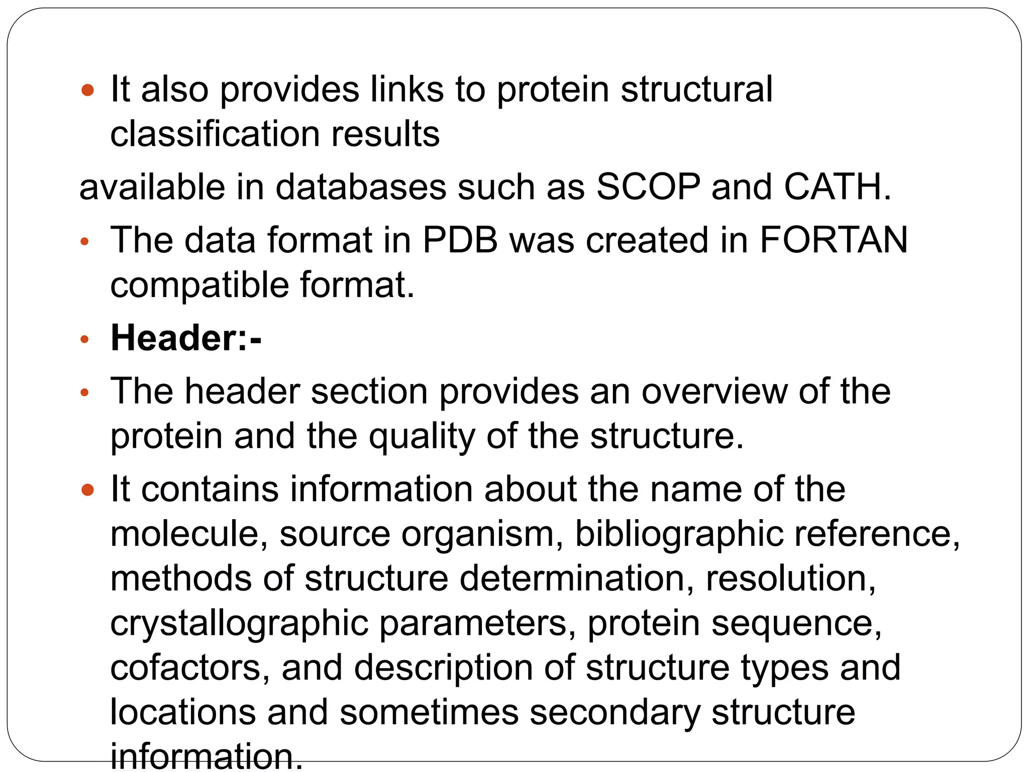 Protein data bank