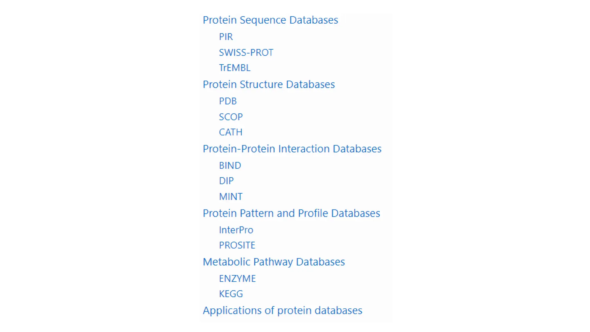 Protein Databases In Bioinformatics Pptx Protein Databases In Bioinformatics Pptx