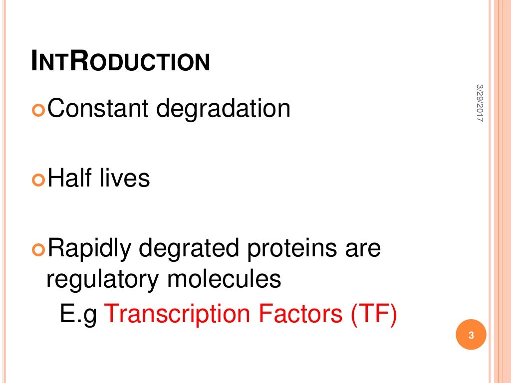 Protein degradation