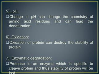 Protein denaturation | PPTX