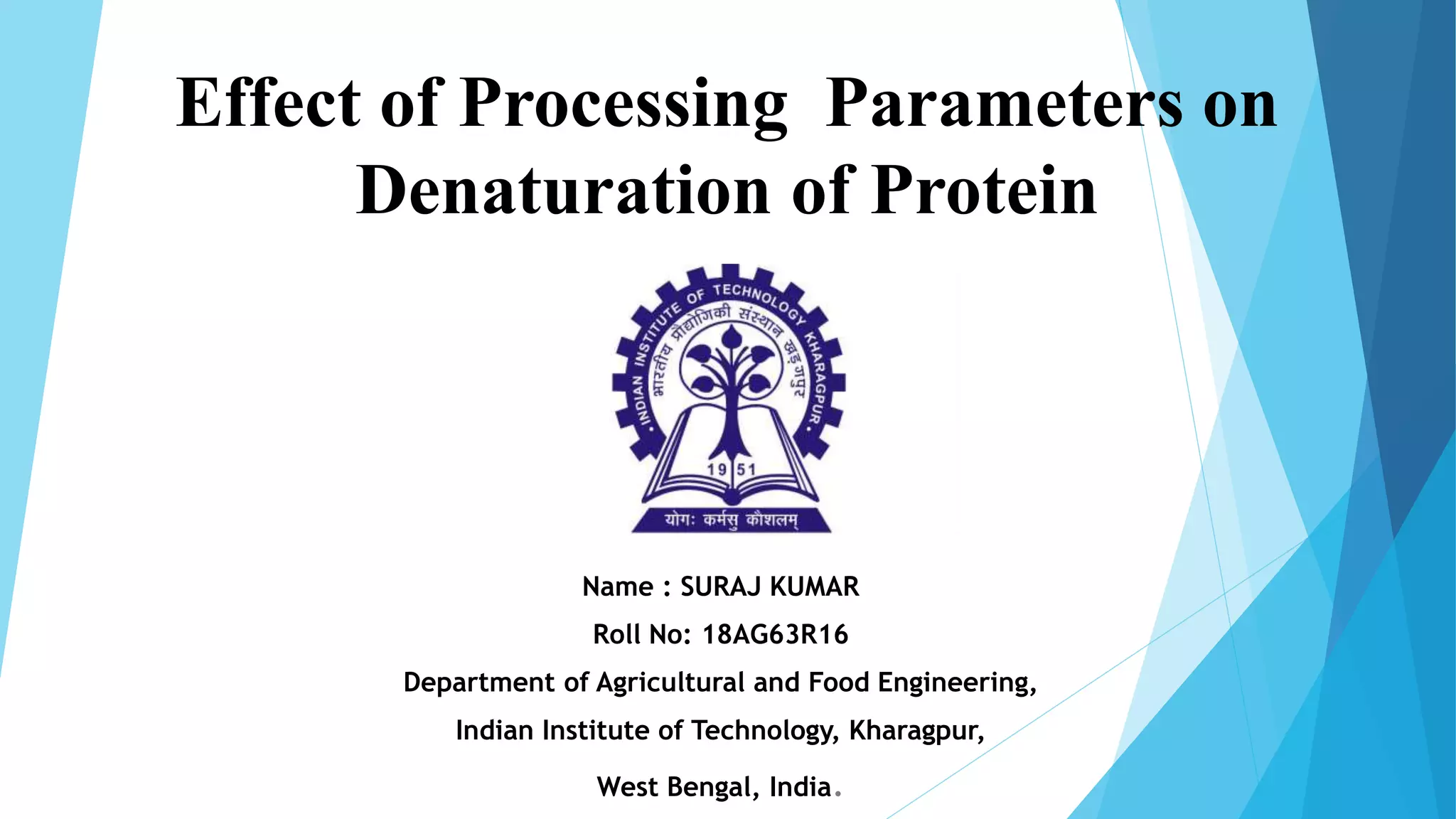 Protein Denaturation PPT