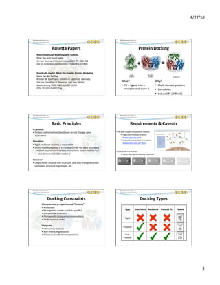 Protein docking | PDF