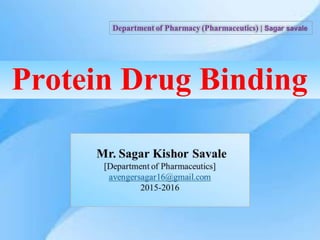 Protein Drug Binding
 