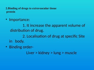 Protein Drug Binding by Ilias Ahmed (Department of Pharmacology) | PPTX