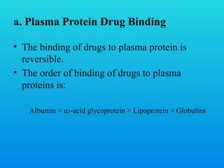 Protein Drug Binding by Ilias Ahmed (Department of Pharmacology) | PPTX