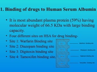 Protein Drug Binding by Ilias Ahmed (Department of Pharmacology) | PPTX