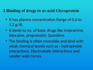 Protein Drug Binding by Ilias Ahmed (Department of Pharmacology) | PPTX