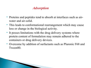 Protein drug delivery systems2 | PPT