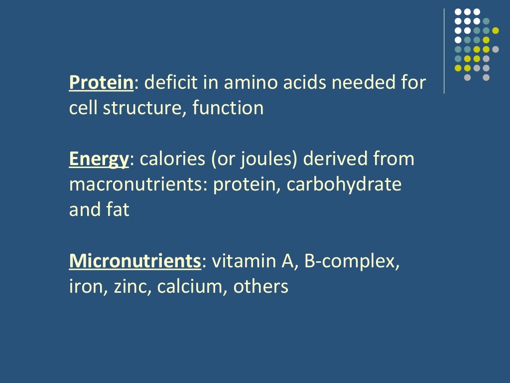 Protein energy malnutrition among children