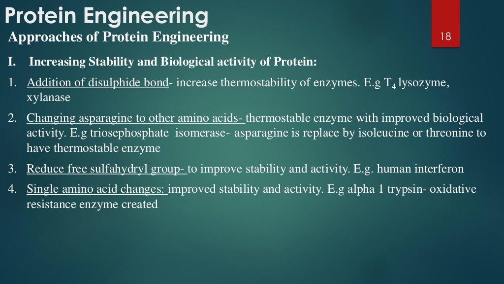 Protein engineering