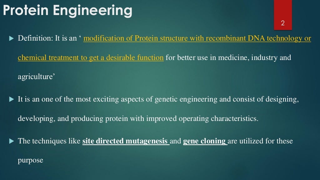 Protein engineering