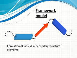 Framework
model
Formation of individual secondary structure
elements
 