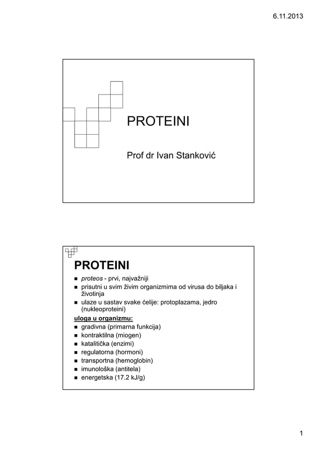 Proteini | PDF