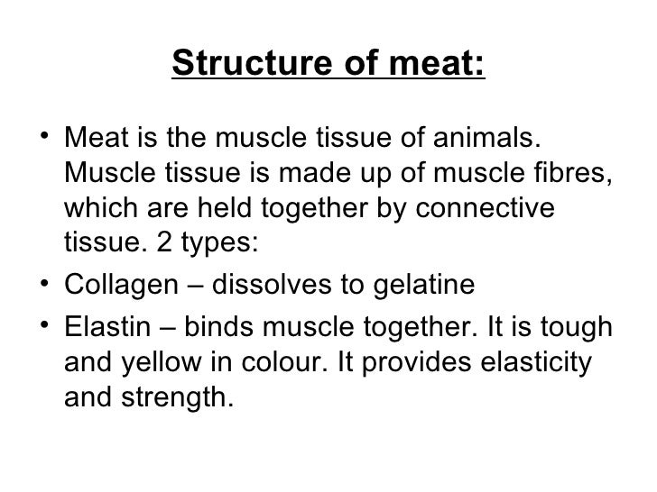 Protein; meat