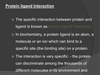 Protein ligand interaction by KK Sahu sir | PPT