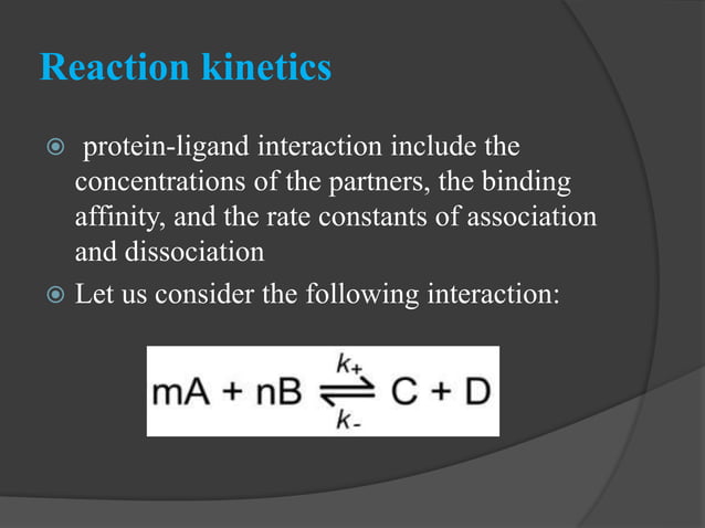 Protein ligand interaction 1 | PPTX