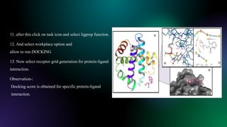 PROTEIN-LIGAND INTERACTION | PPTX