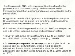 protein microarray matrix protein identification | PPTX