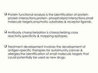 protein microarray matrix protein identification | PPTX