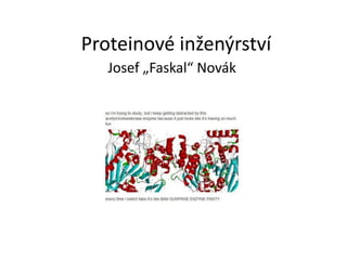 Proteinové inženýrství
Josef „Faskal“ Novák
 