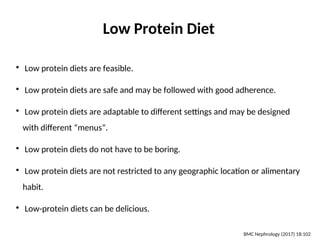 Restrict Protein Intake Protein restriction in CKD-How to manage | PPT