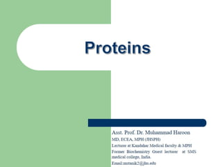 Proteins (Biochemistry)