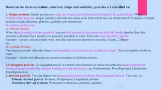 Proteins-Classification ,Structure of protein, properties and ...