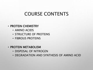 Amino acids and Structure of Proteins | PPTX