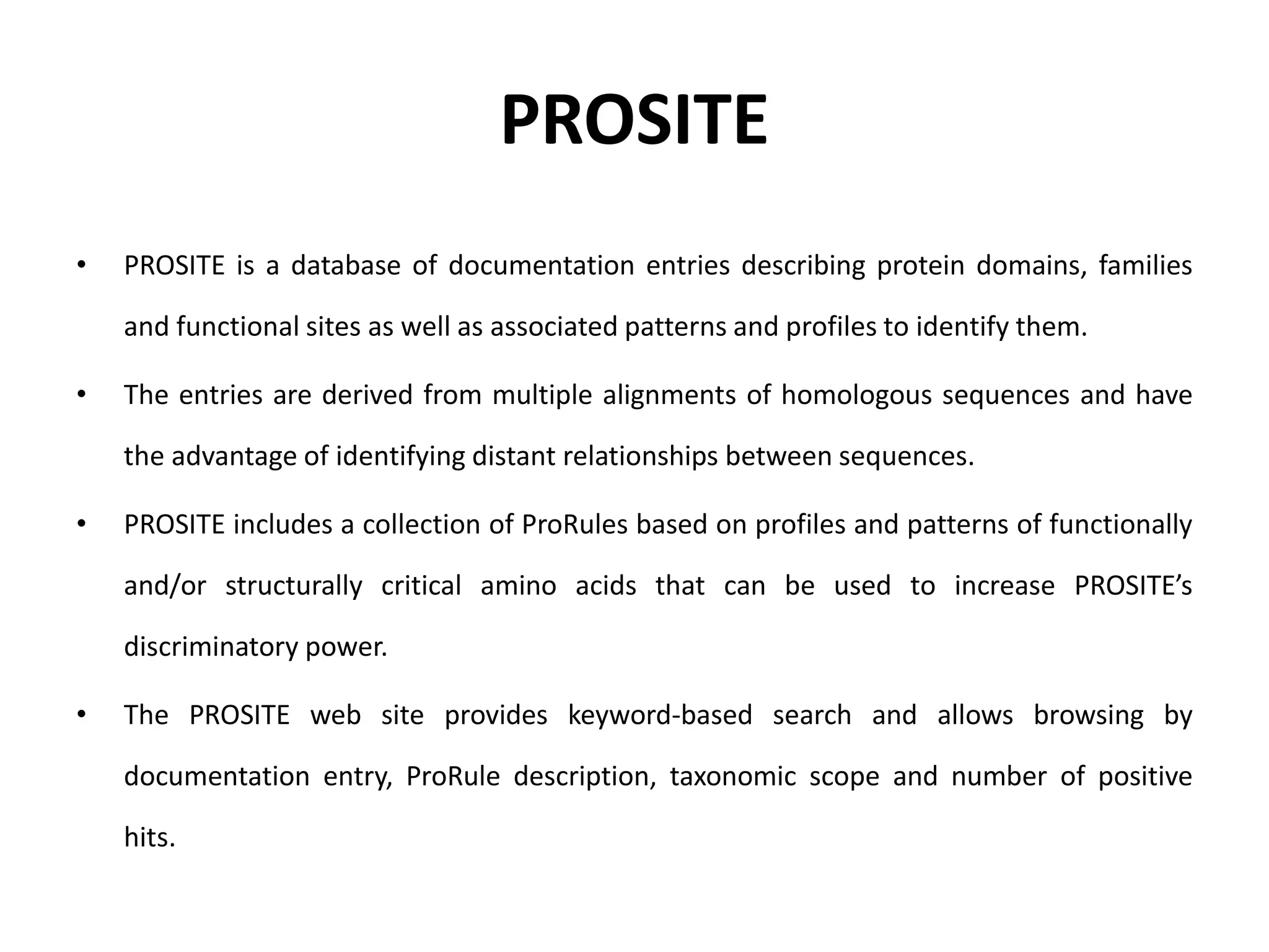 Proteins databases | PPTX