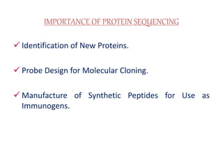 Protein seqencing by kk sahu | PPTX