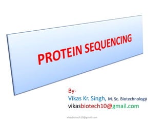 By-
Vikas Kr. Singh, M. Sc. Biotechnology
vikasbiotech10@gmail.com
vikasbiotech10@gmail.com
 