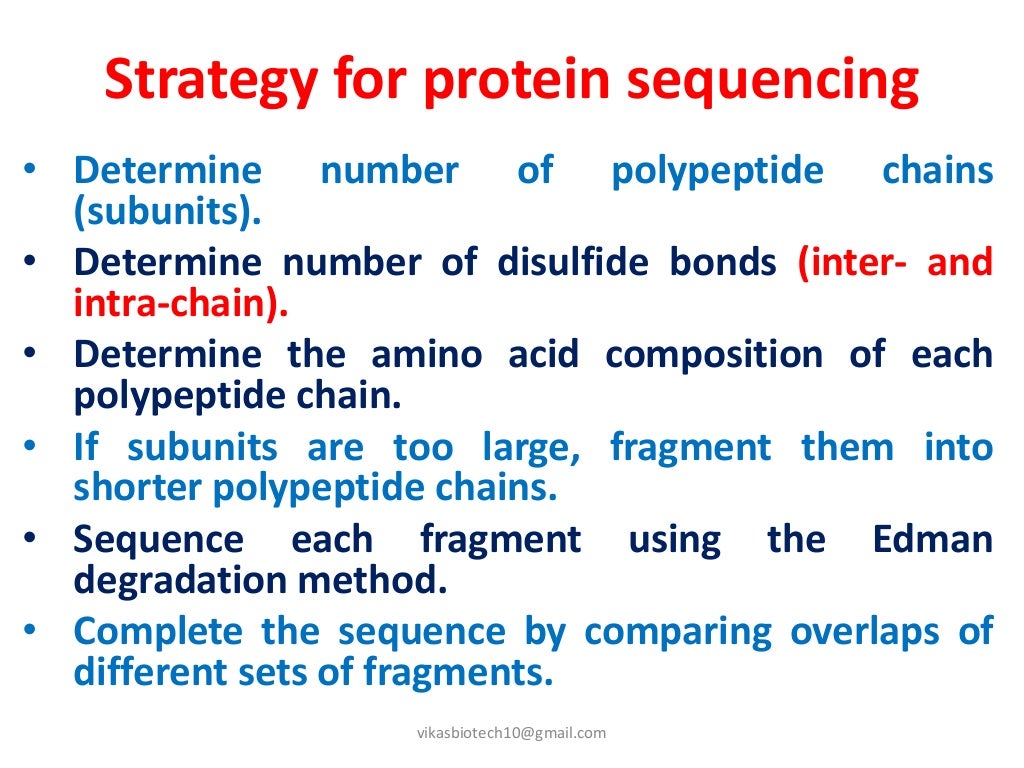 Protein sequencing
