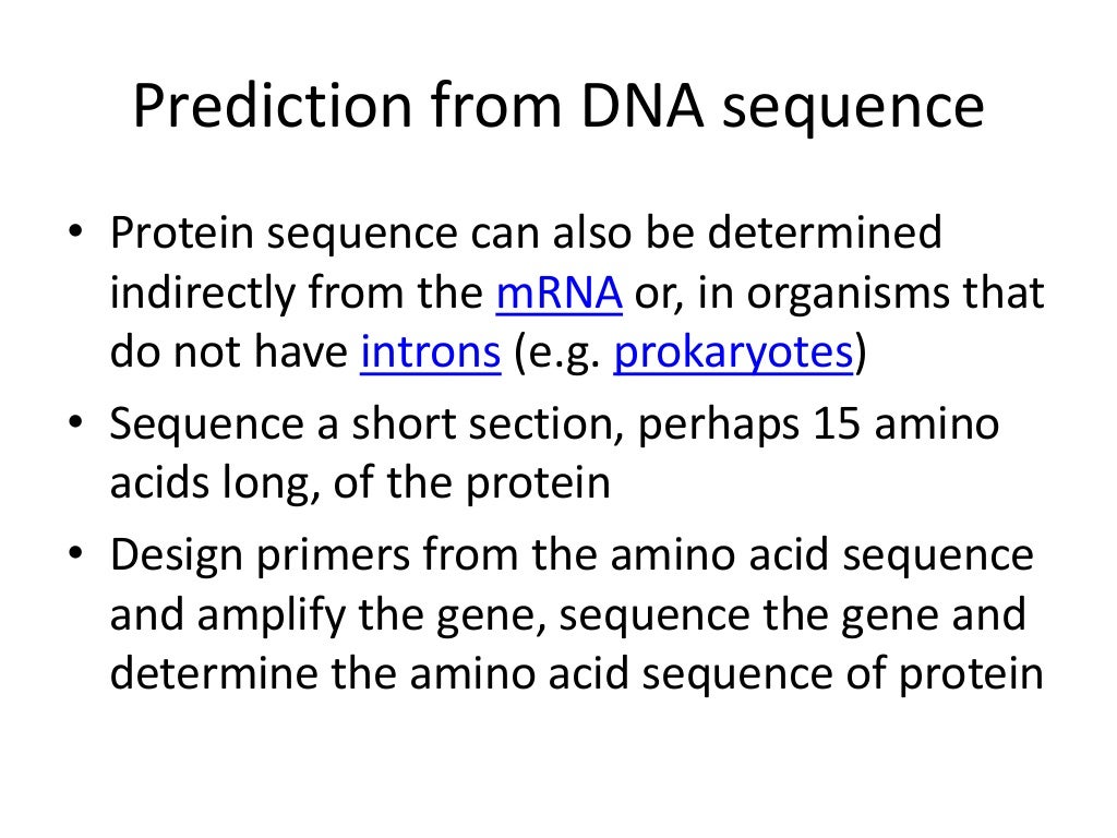 Protein sequencing presentation